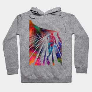 Runner sport art #runner #sport #jogging Hoodie